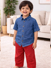 BOYS SOFT COTTON DENIM SHIRT