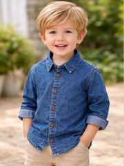 BOYS SOFT COTTON DENIM FULL SLEEVE SHIRT