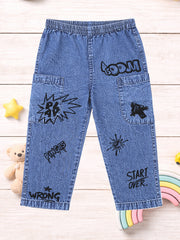 UNISEX PATCH POCKET COTTON DENIM PANT