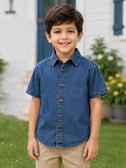 BOYS SOFT COTTON DENIM SHIRT