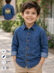 BOYS SOFT COTTON DENIM FULL SLEEVE SHIRT