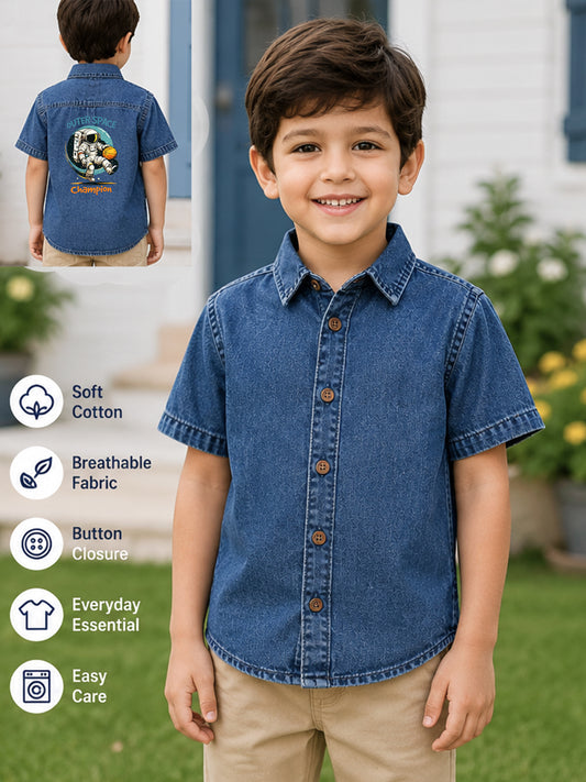 BOYS SOFT COTTON DENIM SHIRT