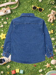 BOYS SOFT COTTON DENIM FULL SLEEVE SHIRT