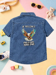 Boys Soft Cotton Denim Shirt