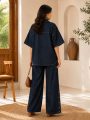 DIANA CO-ORD SET IN DARK DENIM