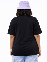 BLACK SOFT BIO-WASHED MATERNITY T-SHIRT