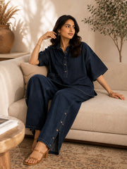 DIANA CO-ORD SET IN DARK DENIM