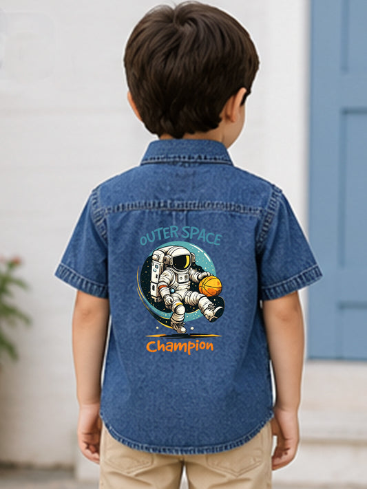 BOYS SOFT COTTON DENIM SHIRT