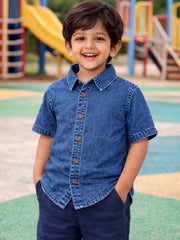 Boys Soft Cotton Denim Shirt