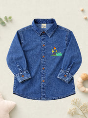 BOYS SOFT COTTON DENIM FULL SLEEVE SHIRT