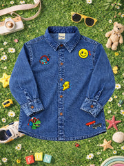 BOYS SOFT COTTON DENIM FULL SLEEVE SHIRT