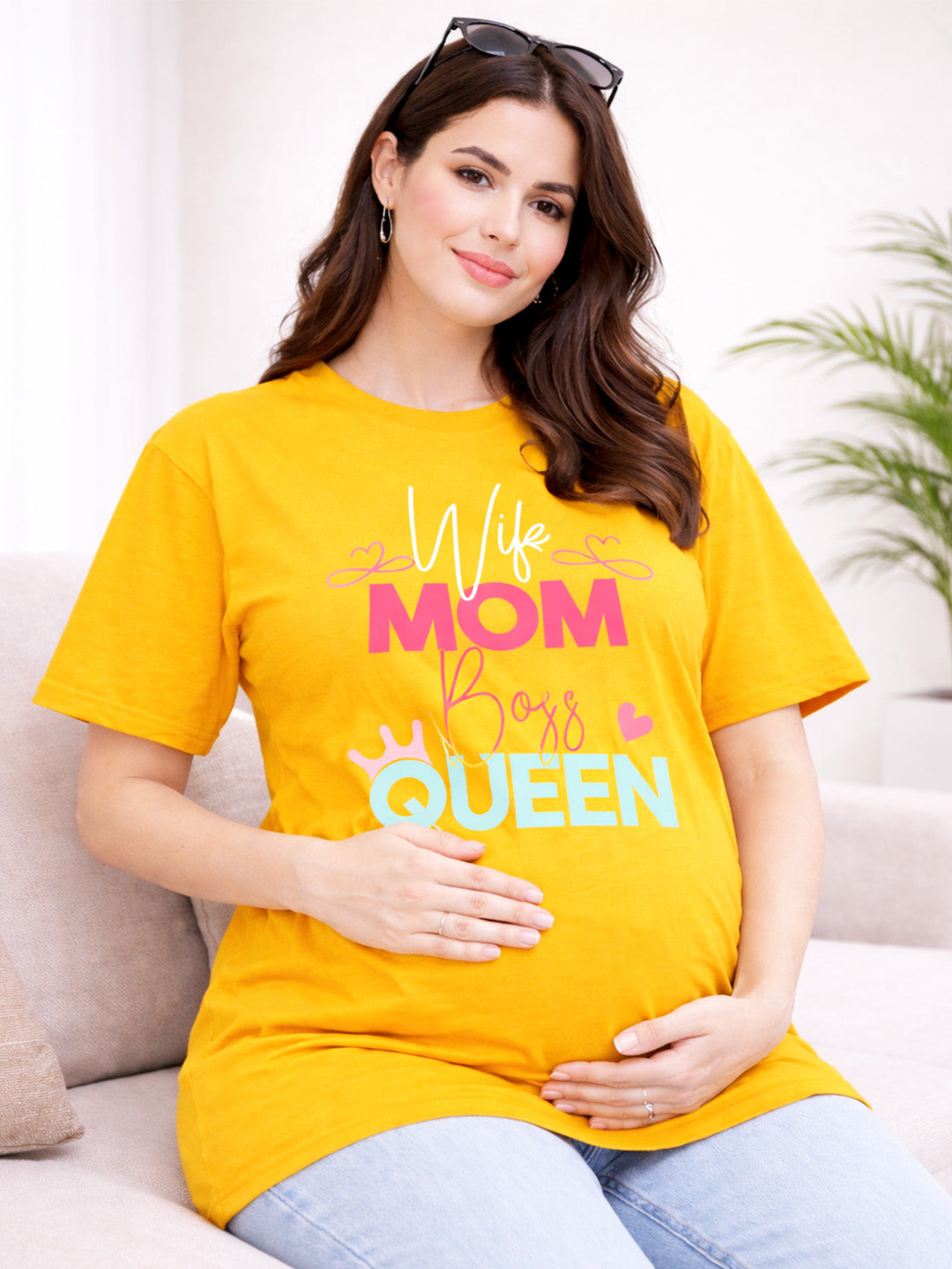 SOFT BIO-WASHED MATERNITY T-SHIRT