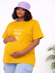 SOFT BIO-WASHED MATERNITY T-SHIRT