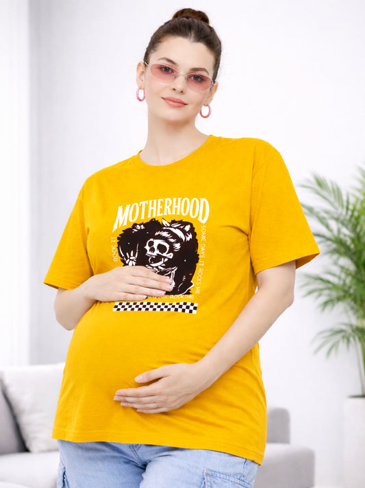 SOFT BIO-WASHED MATERNITY T-SHIRT