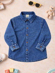 BOYS SOFT COTTON DENIM FULL SLEEVE SHIRT