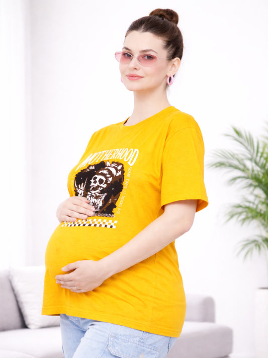 SOFT BIO-WASHED MATERNITY T-SHIRT