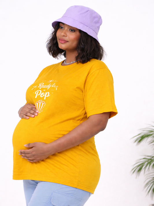 SOFT BIO-WASHED MATERNITY T-SHIRT