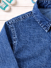 BOYS SOFT COTTON DENIM FULL SLEEVE SHIRT