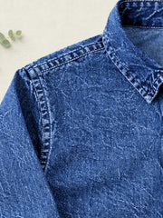 BOYS SOFT COTTON DENIM FULL SLEEVE SHIRT