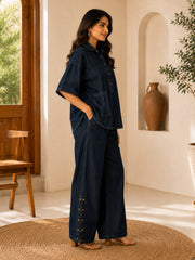 DIANA CO-ORD SET IN DARK DENIM