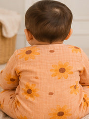 Soft Muslin Full Sleeve Onesie for Infants