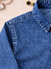 BOYS SOFT COTTON DENIM FULL SLEEVE SHIRT
