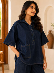 DIANA CO-ORD SET IN DARK DENIM
