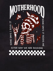 BLACK SOFT BIO-WASHED MATERNITY T-SHIRT
