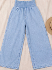 ICE COTTON DENIM WOMEN'S MATERNITY SMOKED BOTTOM